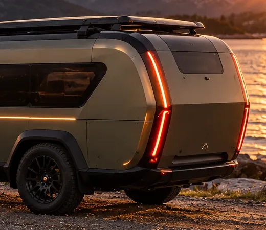 Rear view of the NORTHLEE with LED tail lights.
